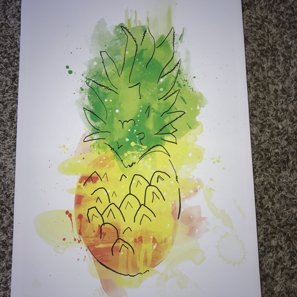 Pineapple Canvas Wall Decor